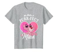 La Panthère Rose pour la Saint-Valentin : Nous Faisons Le Match Parfait T-Shirt, Enfant, Gris Chiné, 3 Ans