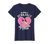 La Panthère Rose pour la Saint-Valentin : Nous Faisons Le Match Parfait T-Shirt, Femme, Bleu Marine, XL
