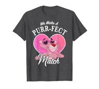 La Panthère Rose pour la Saint-Valentin : Nous Faisons Le Match Parfait T-Shirt, Homme, Chiné Foncé, 6XL