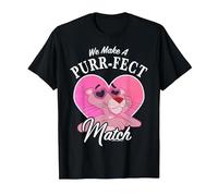 La Panthère Rose pour la Saint-Valentin : Nous Faisons Le Match Parfait T-Shirt, Homme, Noir, L