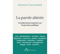 La Parole altérée: Considérations inquiètes sur l'expression publique