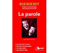 La parole - Prépas commerciales culture générale concours 2017