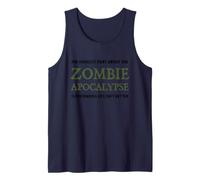 La Partie la Plus Difficile de The Zombie Apocalypse Funny Zombies Débardeur