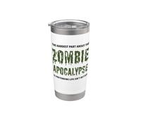 La partie la plus difficile de The Zombie Apocalypse Funny Zombies Gobelet isotherme en acier inoxydable double paroi