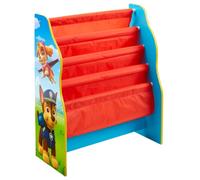 Paw Patrol La Pat' Patrouille Bibliothèque à Pochettes pour Enfants et Rangement de Livres pour Chambre d’Enfant, Bois, Multi couleur, 23 x 51 x 60 cm