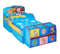 La Pat' Patrouille - Lit pour enfants avec cubes de rangement à jouets pour matelas 140cm x 70cm
