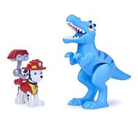 La Pat' Patrouille - Pack DE 2 Figurines Dino Rescue - MODÈLE Marcus - Figurines De Marcus, Vélociratpor et Dinosaure Mystère - 6059510 - Paw Patrol - Jouet Enfant 3 Ans et +