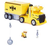 PAW Patrol , Camion 2-en-1 transformable X-Treme Truck de Ruben avec excavatrice, grue, sons et lumières, figurines, jouets pour enfant à partir de 3 ans
