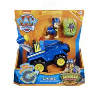 La Pat' Patrouille Vehicule + Figurine Chase Dino Rescue Paw Patrol (Solid)