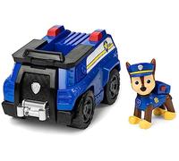 PAW Patrol LA PAT' PATROUILLE - VÉHICULE + FIGURINE CHASE - Véhicule de 15 cm Avec 1 Figurine À Collectionner Pat' Patrouille - - 6061799 - Jouet Enfant 3 Ans et +