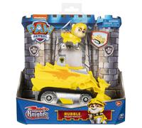 PAT' PATROUILLE RESCUE KNIGHTS - VÉHICULE + FIGURINE CHEVALIER RUBEN - Rejoins Pat' Patrouille Mission Chevalier avec Ruben & Véhicule Pat' Patrouille Dragon Lance-Projectile - Jouet Enfant 3 Ans +