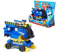 PAW Patrol LA PAT' PATROUILLE - VÉHICULE RISE & RESCUE CHASE - Véhicule de Police Transformable Avec 2 Figurines À Collectionner Et Accessoires Pat' Patrouille - - 6063637 - Jouet Enfant 3 Ans et +