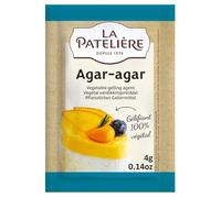LA PATELIERE - Agar-Agar Gélifiant Végétal - 100% Végétal · Extrait d'Algues Rouges · Sans Apport Calorique · 8 Fois Supérieur à la Gélatine - les 5 sachets de 4g - 20g - Le Lot De 4