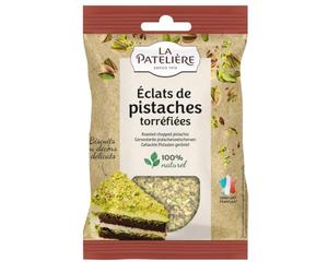 LA PATELIERE - Eclats de Pistaches Torréfiés - 100% Naturel · Fabricant Français · Pour des Biscuits aux Décors Délicats · Un Fruit Sec d'Origine Méditerranéenne - le sachet de 50g - Le Lot De 3