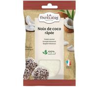LA PATELIERE - Noix de Coco Râpée - 100% Naturel · Saveur Exotique · Fabricant Français · Idéale pour les Rochers Coco, Flans, Granolas et Congolais - le sachet de 125g - Le Lot De 4