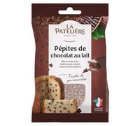 LA PATELIERE Pépites de chocolat au lait en sachet de 100 g pour pâtisseries maison et desserts gourmands - Lot de 3