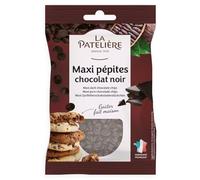 LA PATELIERE - Pépites de Chocolat Noir Intense, Texture Fondante Pour Gâteaux Gourmands, Sachet 100g - Lot De 4