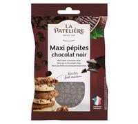 LA PATELIERE - Pépites de Chocolat Noir Maxi - Goûter Fait Maison · Fabricant Français · Généreuses Pépites d'1 cm de Diamètre · Deux Fois Plus Grosses que la Moyenne - le sachet de 100g - Le Lot De 4