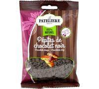 LA PATELIERE Pépites de chocolat noir résistantes à la cuisson 100 g, pépites 100% naturelles pour pâtisseries maison, cacao 50% minimum - Lot de 3