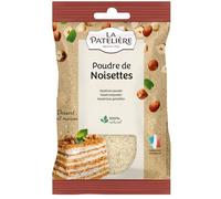 LA PATELIERE Poudre de Noisettes 125g, saveur authentique du terroir français pour pâtisseries et préparations gourmandes - Lot de 3