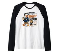 La paternité est la Plus Vraie des Vibrations de Hood Duck Dad Manche Raglan