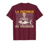 La Patience Du Pêcheur Humour Pêche Poisson Homme Cadeau T-Shirt