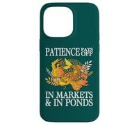 La Patience paie sur Les marchés et dans Les étangs Investisseur drôle Coque pour iPhone 14 Pro Max