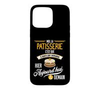 La Patisserie C'est Tous Les Jours - Cadeau Humour Patissier Coque pour iPhone 15 Pro Max