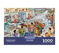 La Pâtisserie de Crème glacée en Pleine Saison Estivale Puzzle en Bois Imperméable Puzzles De 1000 Pièces pour Adultes Cadeaux Défi Et Casse-tête De Décoration pour La Maison