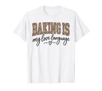 La pâtisserie est Mon langage d'amour Leopard Baker T-Shirt Graphique avec Valeur