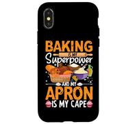 La pâtisserie est Mon Super Pouvoir et Mon Tablier est ma Cape Coque pour iPhone X/XS