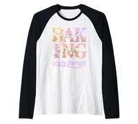 La pâtisserie Florale est ma thérapie | Cute Baker Cottagecore Design Manche Raglan