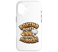 La pâtisserie me Rend Moins meurtrière, drôle, Baker Coque pour iPhone 16