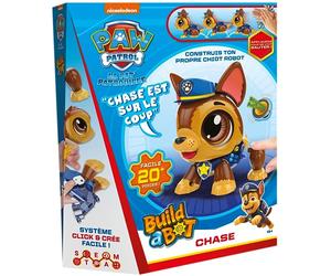 La Pat'Patrouille -Chase - Build A Bot -Jeu de Construction - Jouet Interactif - Construis Ton Propre Chiot Robot - Pour Enfants à Partir de 4 Ans - Apprentissage du Son