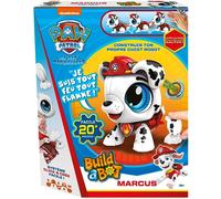 La Pat'Patrouille -Marcus-Build A Bot -Jeu de Construction -Jouet Interactif -Construis Ton Propre Chiot Robot -Pour Enfants à Partir de 4 Ans -Apprentissage du Son-Piles Non Incluses -20 Pièces