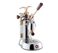 La Pavoni LPLEXP01EU Machine à café manuelle Expo 2015 Or-Chrome Poignée en bois véritable