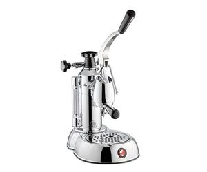 La Pavoni Smeg Stradivari Europiccola Lusso LPLSTL01EU Cafetière à poignée à levier en acier d'une capacité de 0,8 l
