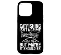 La pêche au Chat n'est Pas Un Crime mais Peut-être Que ce devrait être Le Poisson-Chat Coque pour iPhone 15 Pro Max