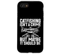 La pêche au Chat n'est Pas Un Crime mais Peut-être Que ce devrait être Le Poisson-Chat Coque pour iPhone SE (2020) / 7/8