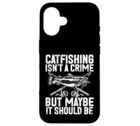 La pêche au Chat n'est Pas Un Crime mais Peut-être Que ce devrait être Le Poisson-Chat Coque pour iPhone 16