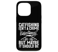 La pêche au Chat n'est Pas Un Crime mais Peut-être Que ce devrait être Le Poisson-Chat Coque pour iPhone 13 Pro