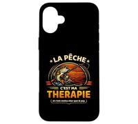 La pêche c’est ma thérapie - Humour pêcheur Vintage Coque pour iPhone 16 Plus