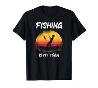 La pêche, C'est Mon Bateau de Yoga T-Shirt