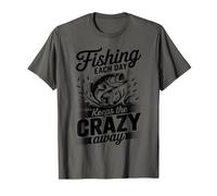 La pêche Chaque Jour éloigne Le pêcheur de Bar Fou T-Shirt