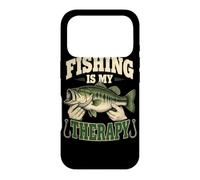 la pêche est ma thérapie : pêcheur à l'achigan Coque pour iPhone 17 Pro