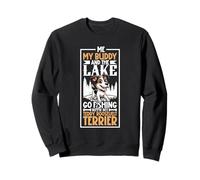 La pêche et Le Teddy Roosevelt Terrier Sweatshirt