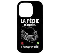 La Pêche m'appelle Il Faut Que J'Aille Pêcher Maintenant Coque pour iPhone 14 Pro