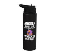 La pêche résout la plupart de mes problèmes. Le whisky Stainless Steel Insulated Water Bottle