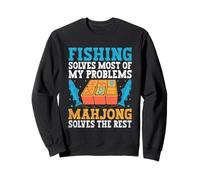 La pêche résout la plupart de mes problèmes Mahjong résout le reste Sweatshirt