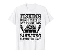 La pêche résout la plupart de mes problèmes Mahjong résout le reste T-Shirt